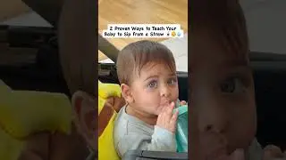 How to teach your baby sip from a straw. #BabyTips #StrawBottle #BabyLearning #Baby #BabyDrinking