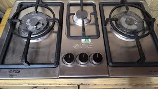 NAS GAS Hob fully automatic non magnetic stainless steel DG 444 Model with Jambo gas burner