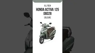 Honda Activa 125 OBD2B Colours. #Honda #HondaActiva #OBD2B