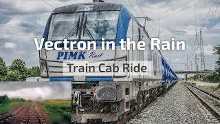 Cab Ride Bulgaria 🛤️ Vectron Into the Rain 🌦 PIMK Rail train from Burgas