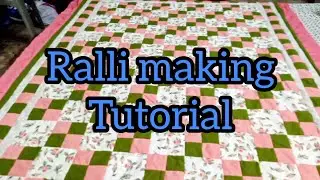 Rillhi/Ralli /how to make ralli/sindhi patchwork quilt/step by step tutorial/Sindhi/Hindi/Urdu