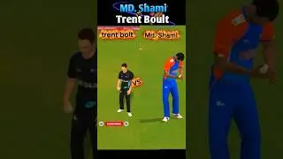 Trent Boult 🆚 Md Shami | Deadly Bowling Challenge 🔥 #shorts