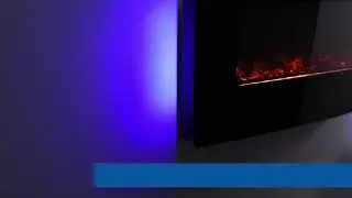 Focal Point Pasadena Black Remote Control Wall-Mounted Electric Fire | Screwfix