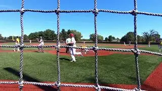Tannis Lange pitching, 2024 Graduate