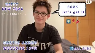 [ALL SUBS] 260101 JAMES CORTIS WEVERSE LIVE  #CORTIS #코르티스 #martin #seonghyeon #keonho #weverselive