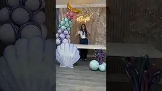 New little mermaid movie. Little mermaid party decoration. Easy little mermaid birthday decor🧜&zwj;♀️💜