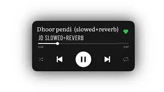 Dhoor pendi (slowed+reverb)