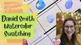 💜Daniel Smith Lavender Swatching💜daniel smith lavender watercolor swatches