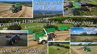 Silage 2023 With a View! - Dennehy Harvesting | Krone Big X 1180, Big M450, Volvo LH110!