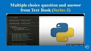 PYTHON SOME SOLVED TEXT BOOK EXERCISE (MULTIPLE CHOISE)