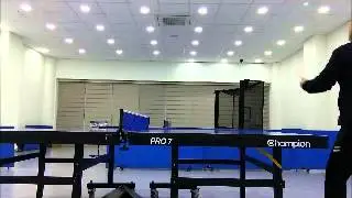 table tennis back and side spin serve practice