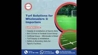 Blue Sports Infra - Turf Solutions for Wholesalers & Importers #sportsinfrastructure #artificialturf