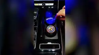 Car Logo Coaster with 7 Colors Changing