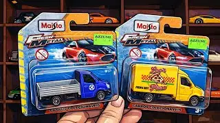Video(1928). Miniaturas novas Maisto Fresh Metal/Caminhaozinhos Pizza e carreto/Janeiro 2026.😁👍