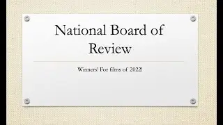 National Board of Review Film Award Winners for the Films of 2022
