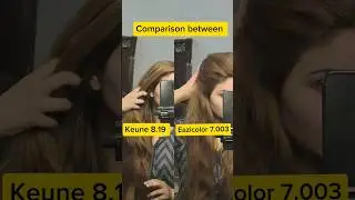 keune 8.19 vs Eazicolor 7.003 Hair color #short #trending #new