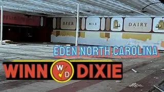 Exploring Inside an abandoned Winn Dixie (all original interior from the 1980s)Eden North Carolina