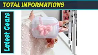 Лучший чехол Girly для AirPods Pro 2/1: ударопрочный бант и ручка-очиститель!