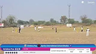 Apollo International School Dholka vs Krishna Pop live cricket match | DPL 2 live - Lion Sports Aca