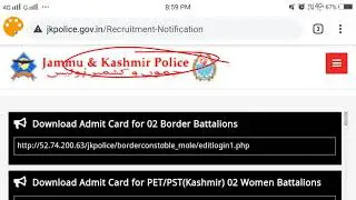 JKPOLICE CONSTABLE ADMIT CARDS!!JKP BARTHI UPDATE!! BODER BATTALIONS!!JK JOB UPDATES 2021