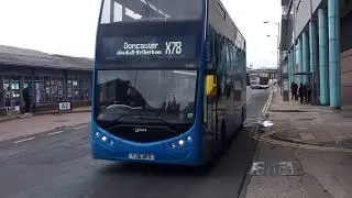 Brand New First Metrodeck 35000 At Sheffield From Sheffield To Doncaster Via Rotherham On X78
