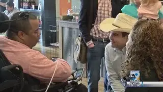 Billie Sutton campaigns in Siouxland