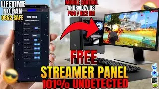 Free Fire Streamer Panel 🎯 Phone Control Panel || Pc Streamer Panel Free Fire || Free Fire