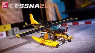 JIESTAR-JJ9172 Cessna 208，The airplane made of building blocks is really cool