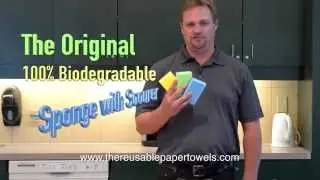 The Original 100% Biodegradable Sponge with Scourer