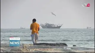 Al Khaluf beach in Governorate of Wusta, Beautiful touristic destination.