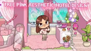 FREE Pink Hotel Design in Avatar World 🏨🌸|Avatar World Game House Build