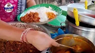 Cheapest RoadSide Unlimited Meals | Indian Street Food | #Journey for food #Vegmeals #NonVegMeals