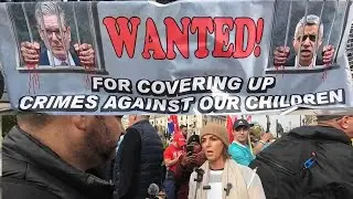 Sarah White at WESTMINSTER Save Our Children Protest London #london #uk