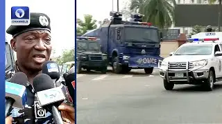 Lagos Police Holds Show Of Force, Display Readiness To Tackle Crimes