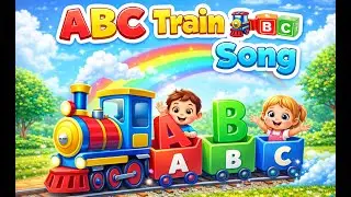 Alphabet Song on Train for Kids  #AlphabetSong #AlphabetTrain #ABCSong #KidsRhymes #LearningVideo