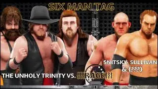 RWL RAGE, 1/21/26-6 MAN TAG-THE UNHOLY TRINITY VS. SNITSKY/SULLIVAN & (???)
