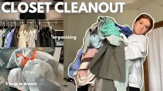 THE ULTIMATE CLOSET CLEANOUT l decluttering, organizing & getting rid of old clothes
