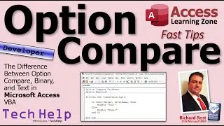 The Difference Between Option Compare Database, Binary, and Text in Microsoft Access VBA