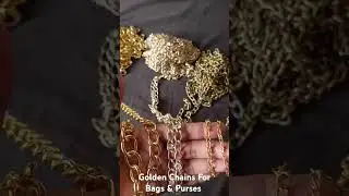 Metal Chains for DIY Bag Making Purse Making #Crochetbag #Macramebag #Crochet Purse  #macramepurse