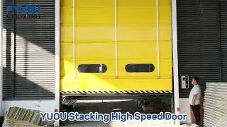 PVC Stacking Fold High Speed Door | YUOUDOORS