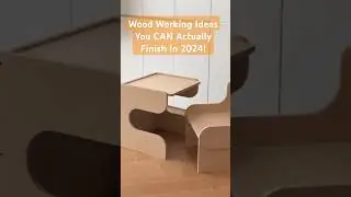 Wood Working Ideas You CAN Actually Finish In 2024! 🥰 #shorts #woodmode #woodplans #woodcutting