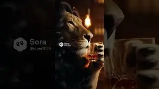 A Luxury Lion with Fine Wine&mdash;Pure Visual Perfection!  #luxury #beauty