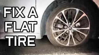 Учебное пособие по ремонту проколотых шин | Toyota Camry 2017–2023 годов