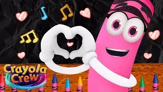 Pinkie's Bold and Bright Art Show! | Crayola Crew | Fun Imagination Cartoons for Kids
