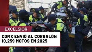 CDMX envi&oacute; al corral&oacute;n 10,259 motos en 2025; promedio de 28 al d&iacute;a