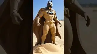 superHeroes sand sculpture 💥all characters,DC superHeroes #superhero #dc #shorts