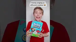 FAMILY SINGING AS DIFFERENT COOKIES!!! 😜🍪 #sharpefamilysingers #shorts
