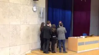 Pożegnanie Profesora Zolla ze studentami.