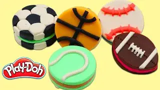 How to Make Cute Play Doh Cookies in Sport Ball Shapes!