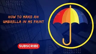 Make a umbrella Ms paint